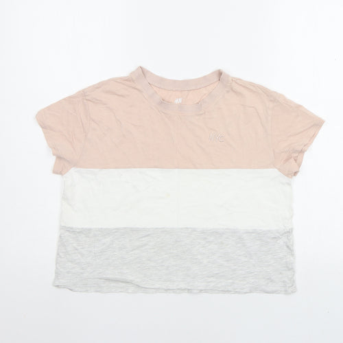 H&M Girls Pink   Basic T-Shirt Size 11-12 Years