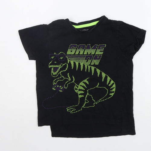 Primark Girls Black   Basic T-Shirt Size 2-3 Years