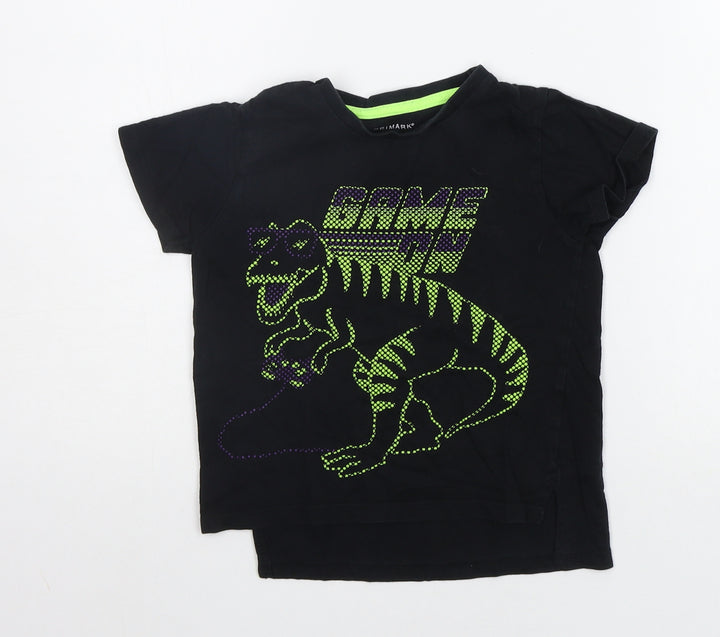 Primark Girls Black Basic T-Shirt Size 2-3 Years