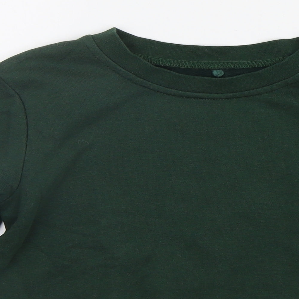 George Girls Green   Pullover Jumper Size 4-5 Years