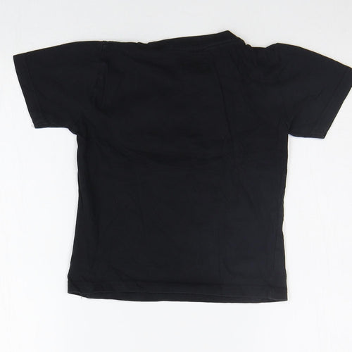 carr Boys Black   Basic T-Shirt Size 6-7 Years