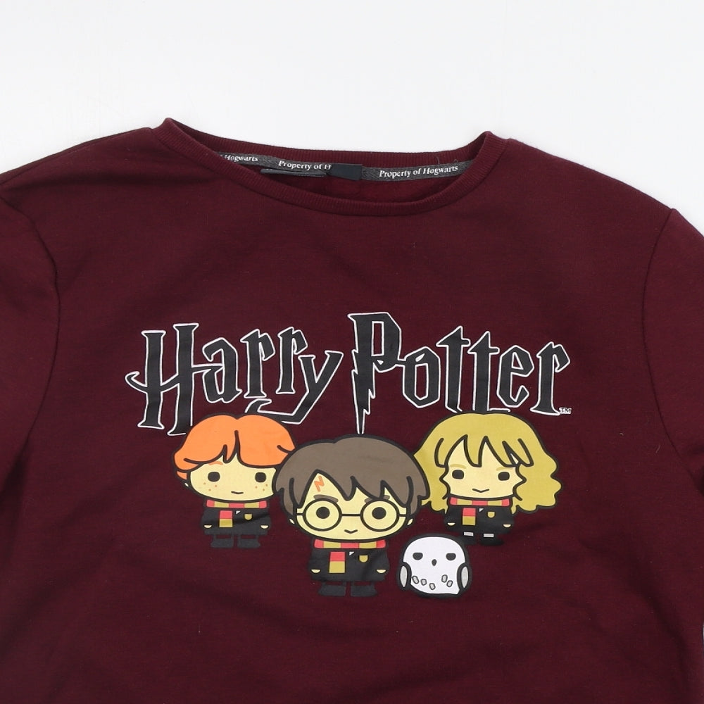Primark Mens Purple   Pullover Jumper Size S  - HARRY POTTER