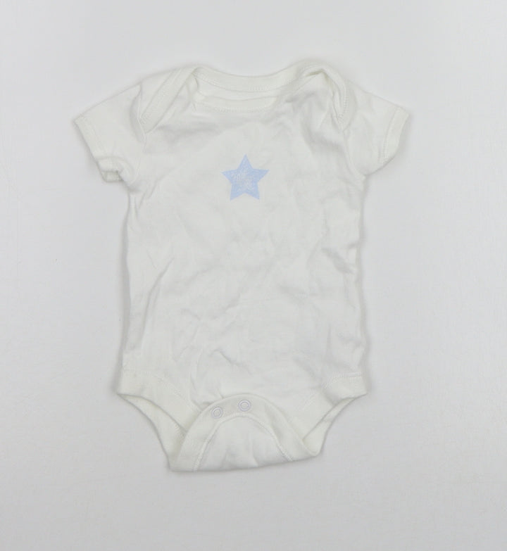 Matalan Baby White   Babygrow One-Piece Size 3-6 Months