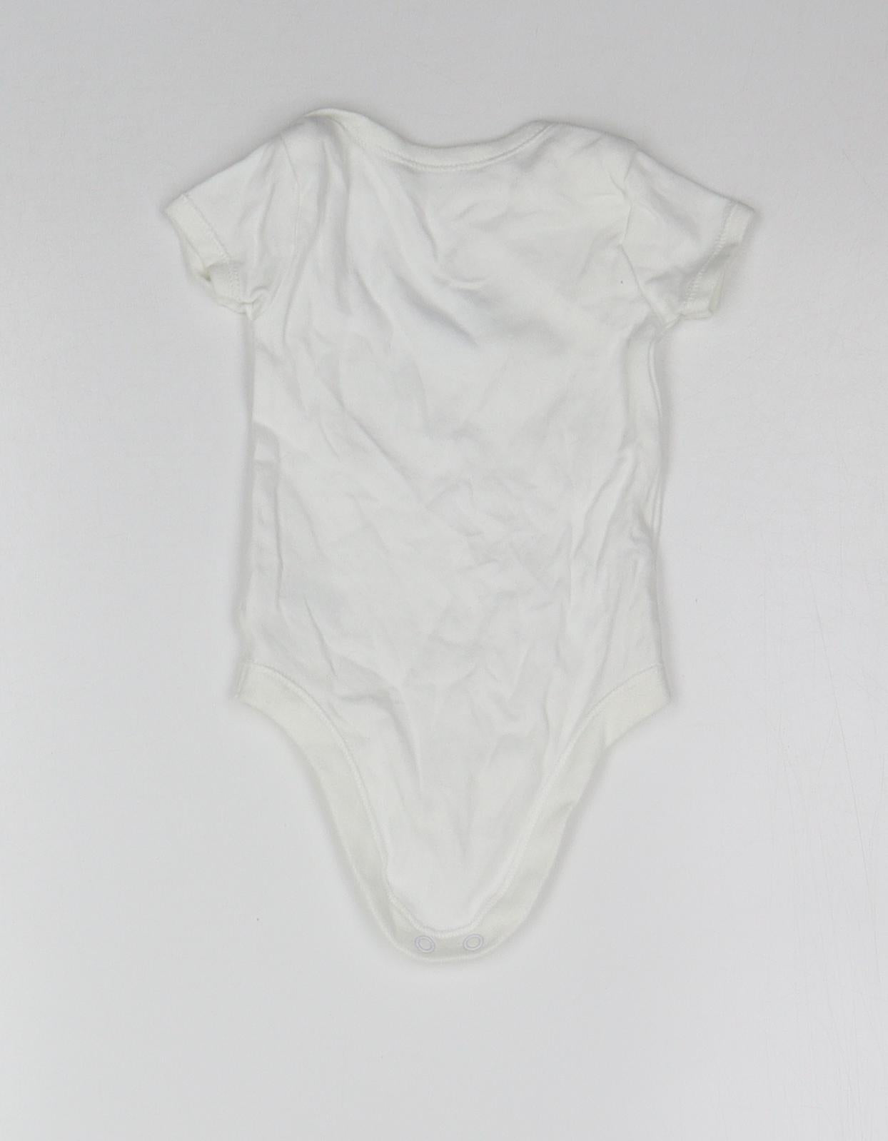 Matalan Baby White   Babygrow One-Piece Size 3-6 Months