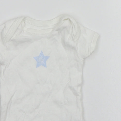 Matalan Baby White   Babygrow One-Piece Size 3-6 Months