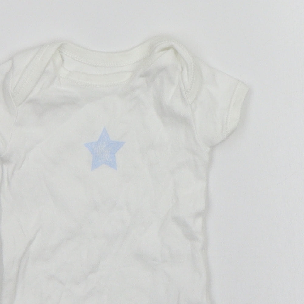 Matalan Baby White   Babygrow One-Piece Size 3-6 Months