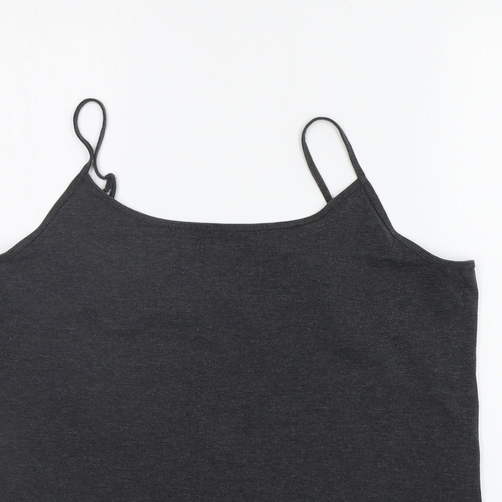 Primark Womens Grey   Basic Tank Size 2XL