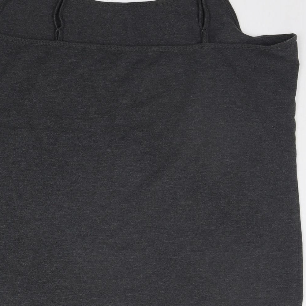 Primark Womens Grey   Basic Tank Size 2XL