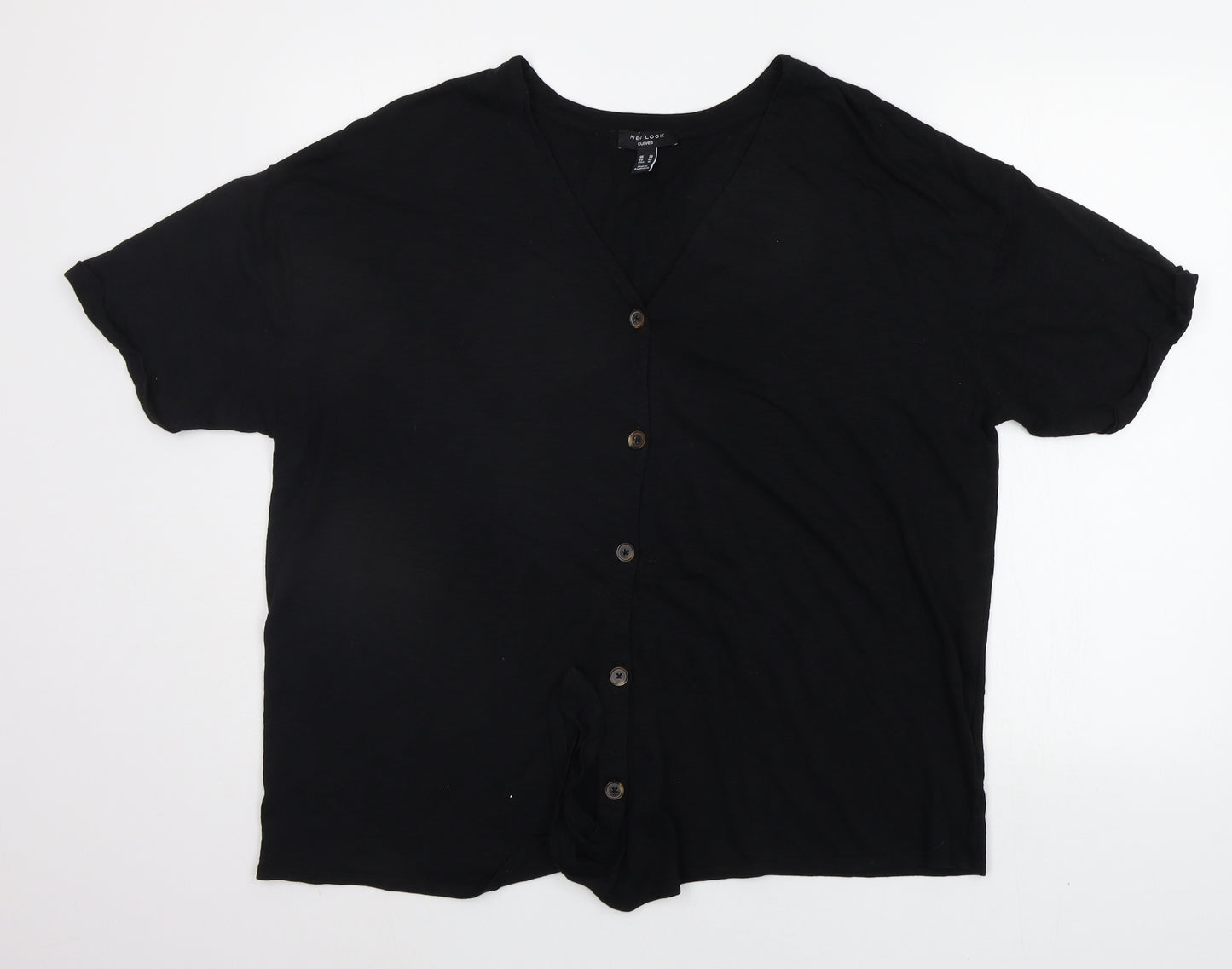 New Look Womens Black   Basic T-Shirt Size 20