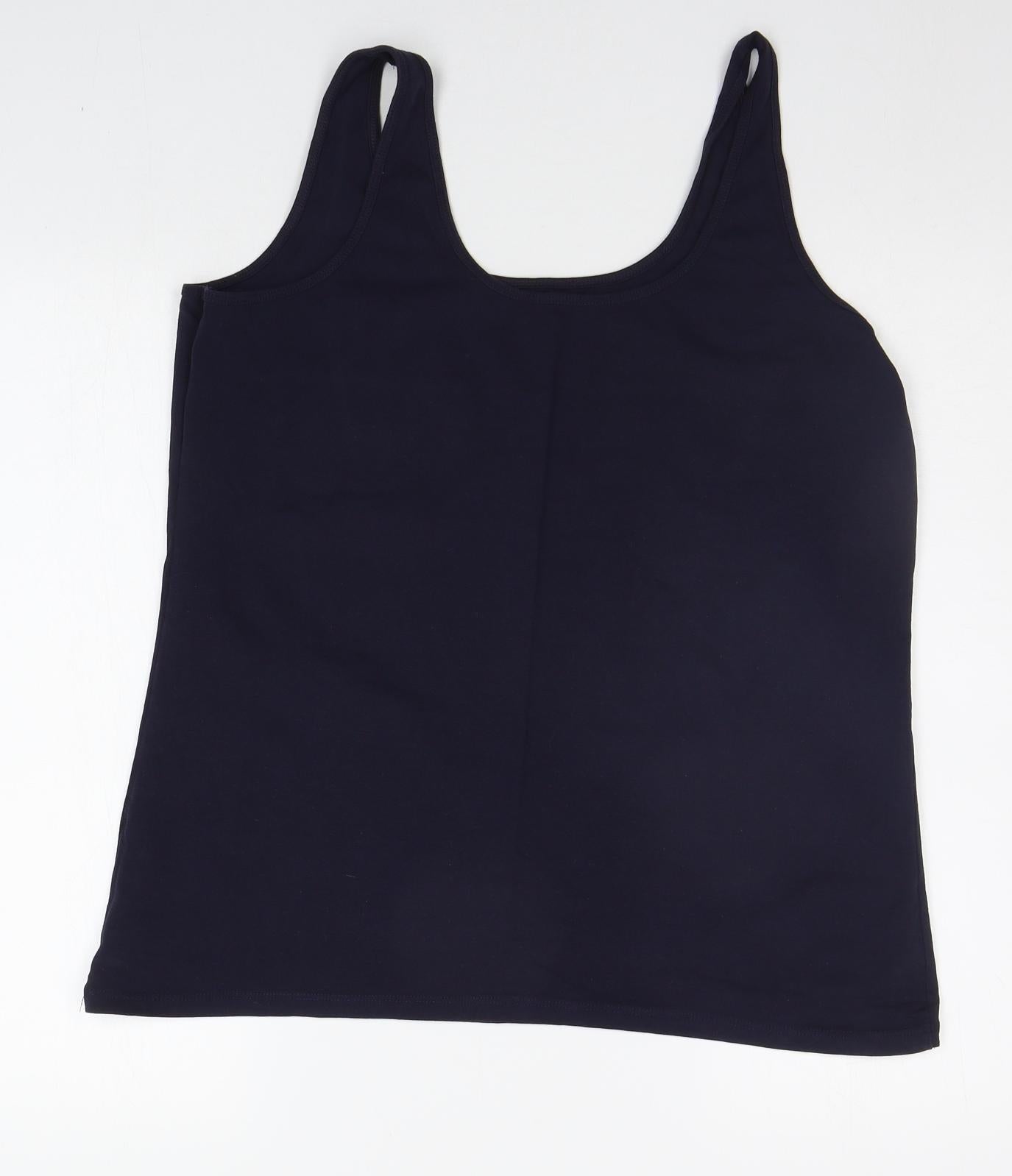 Primark Womens Blue   Basic Tank Size 20