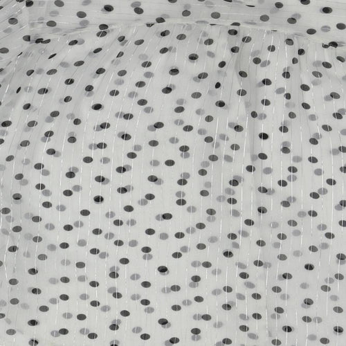 NEXT Womens Silver Polka Dot  Basic Button-Up Size 16