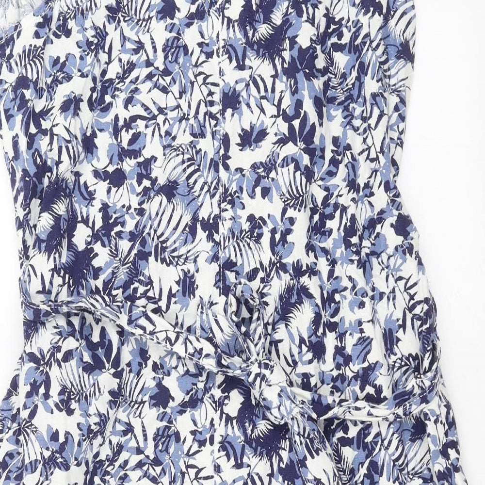 Papaya Womens Blue Floral  Shift  Size 16
