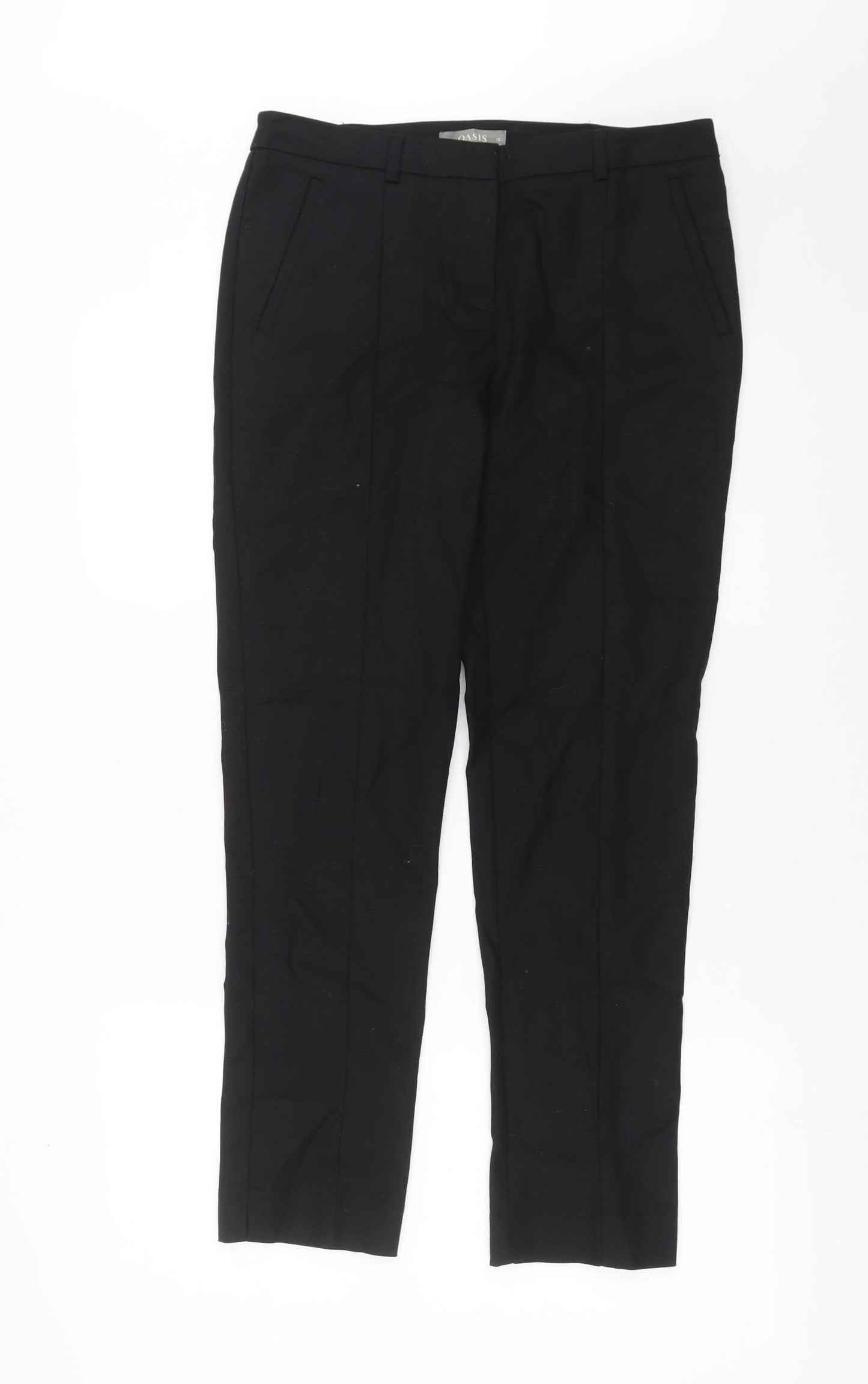 Oasis Womens Black   Trousers  Size 10 L28 in