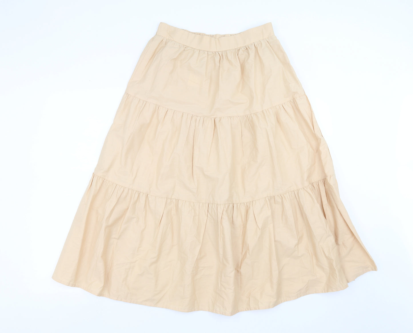 Reyon Womens Beige   A-Line Skirt Size 12