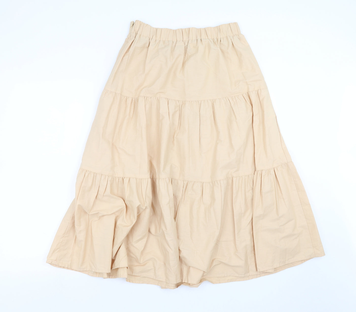 Reyon Womens Beige   A-Line Skirt Size 12