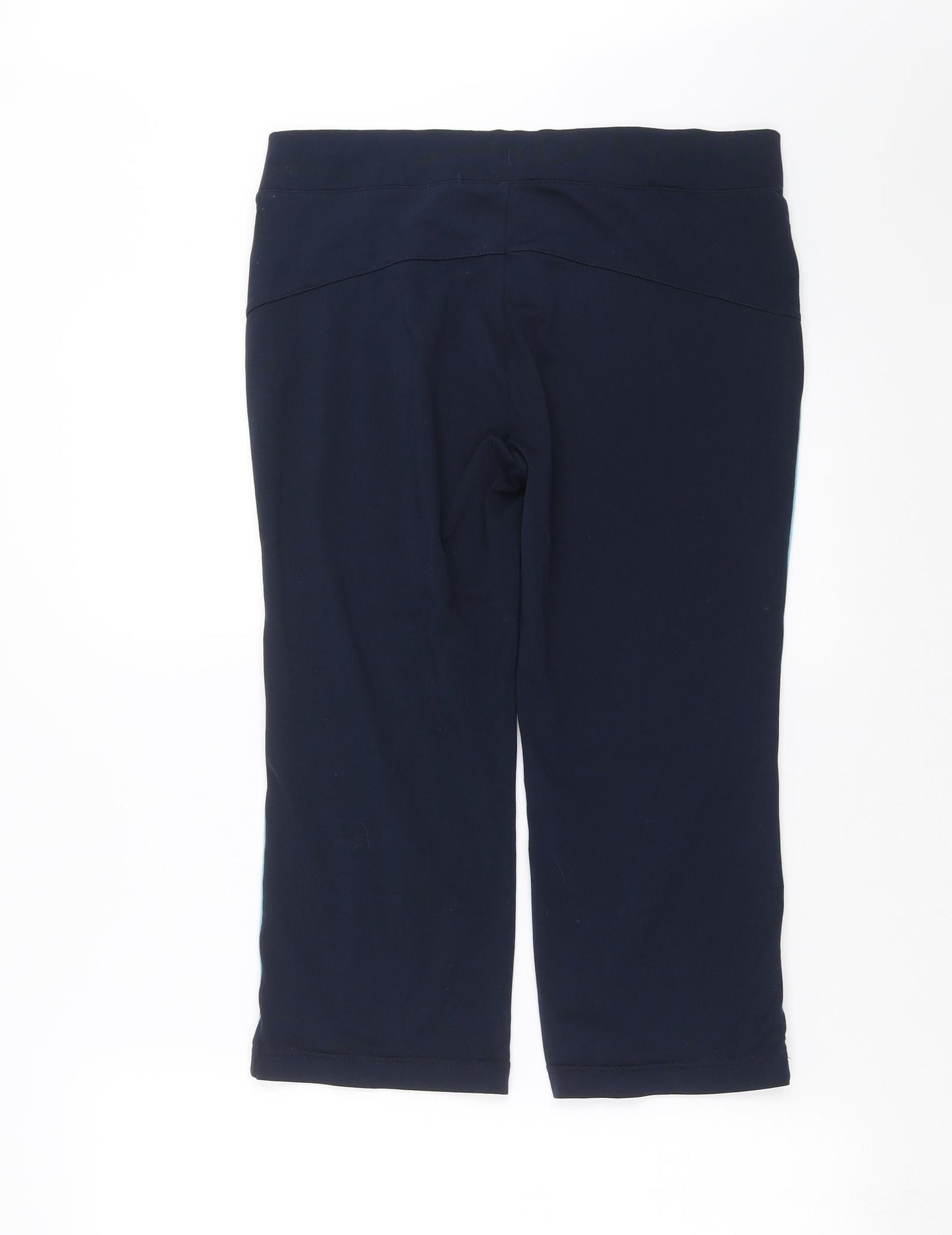 Olympus Fitness Womens Blue   Cropped Trousers Size 12 L19 in