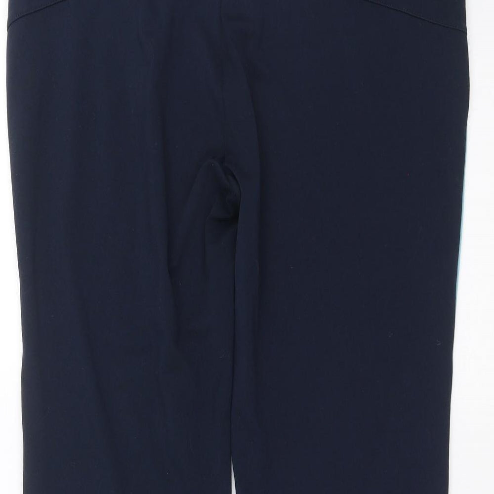 Olympus Fitness Womens Blue   Cropped Trousers Size 12 L19 in