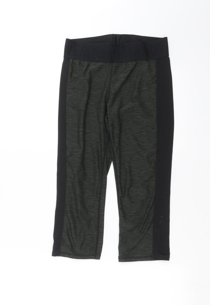 H&M Womens Green Cropped Leggings Size M L18 in
