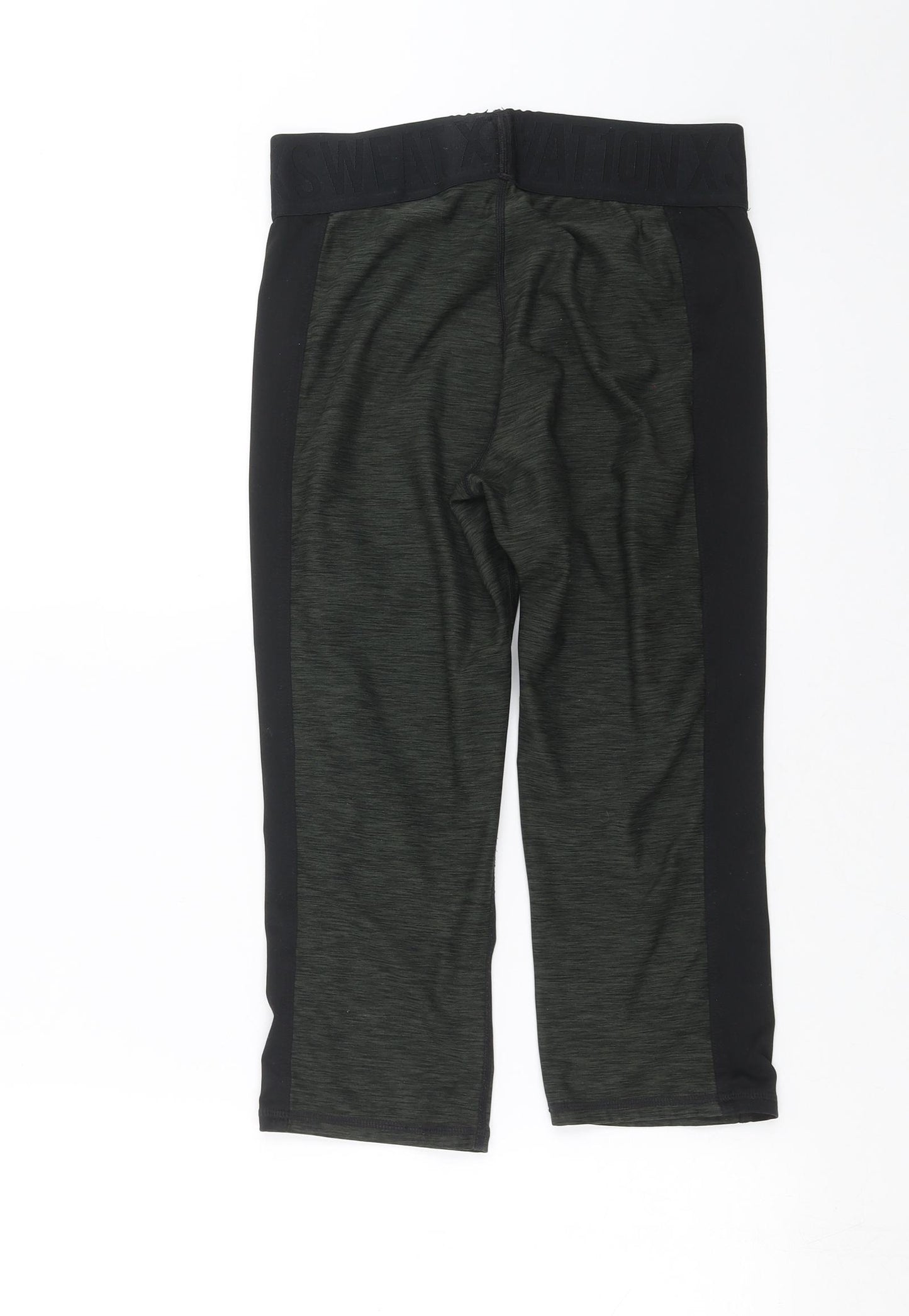 H&M Womens Green   Cropped Leggings Size M L18 in
