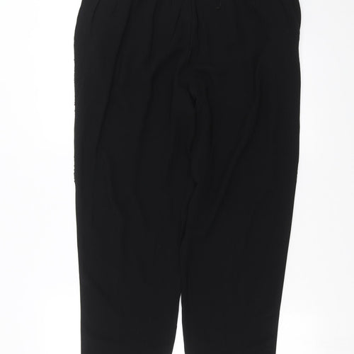 Nutmeg Womens Black   Trousers  Size 14 L27 in - beaded detail