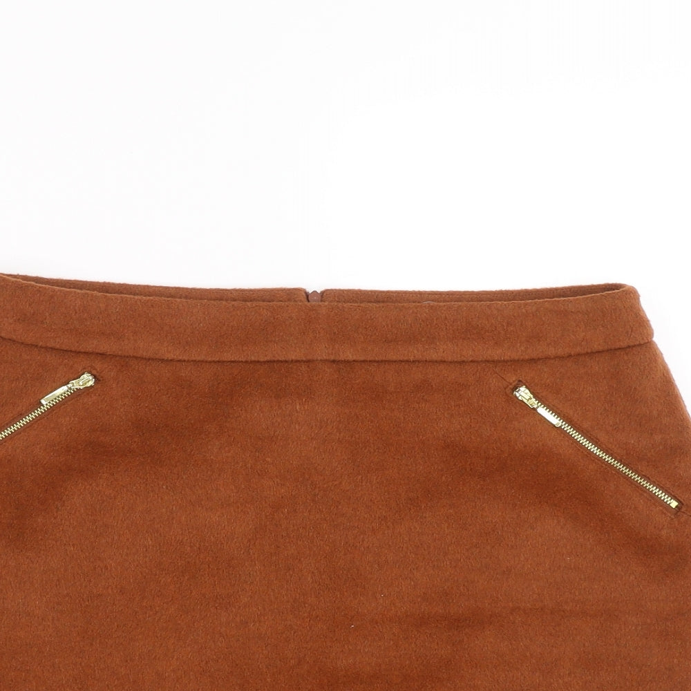 George Womens Brown   Straight & Pencil Skirt Size 14