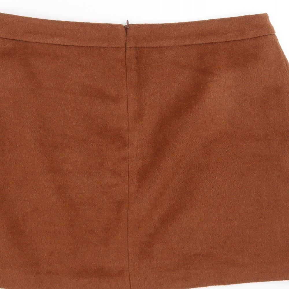 George Womens Brown   Straight & Pencil Skirt Size 14