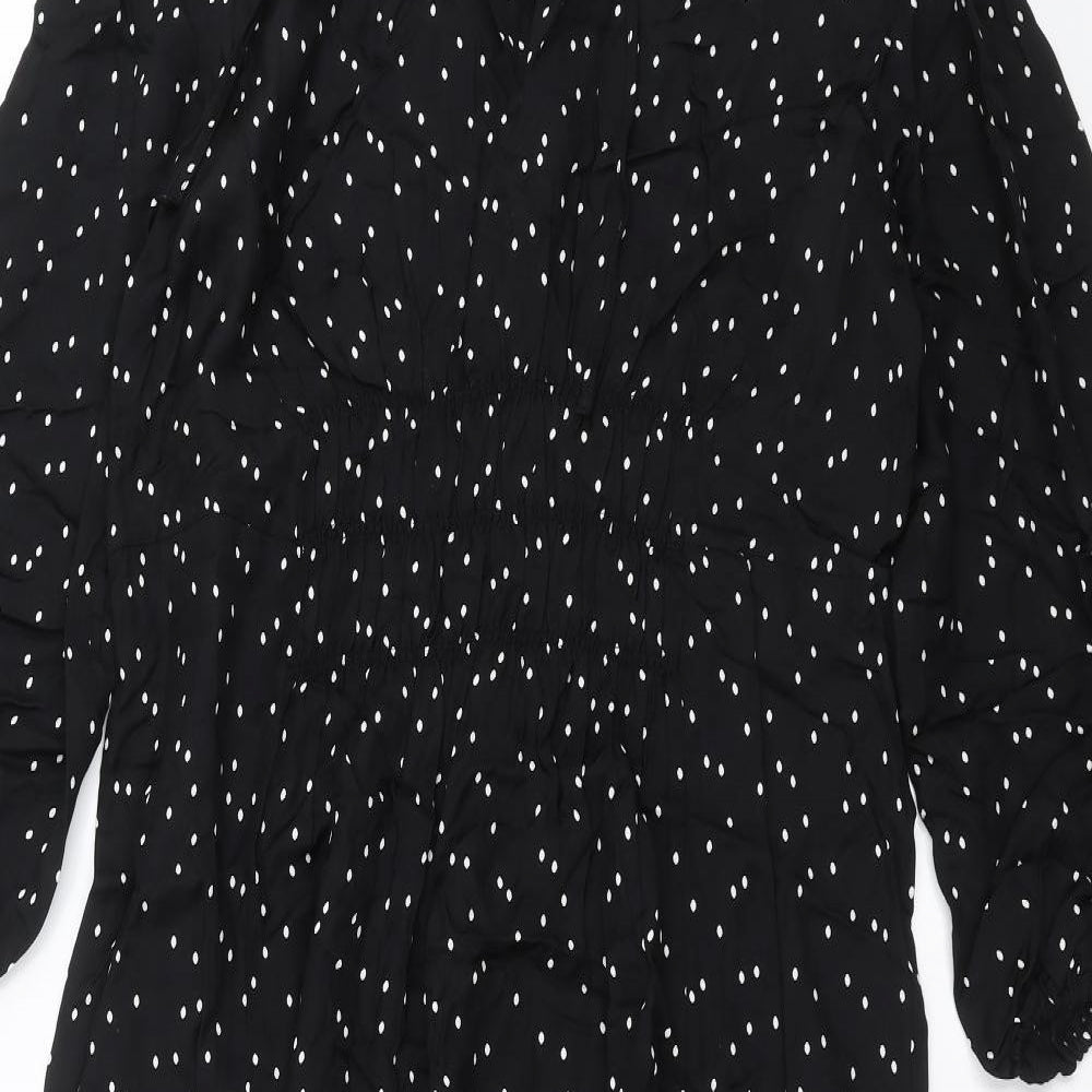 WHITE LABEL  Womens Black Polka Dot  Maxi  Size 16