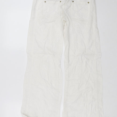 Miss Selfridge Womens White   Trousers  Size 6 L27 in
