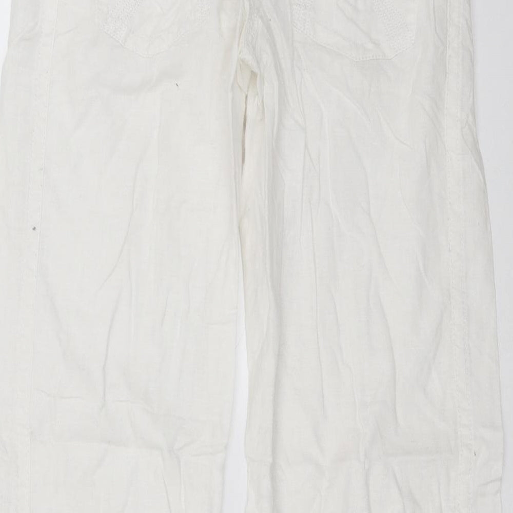 Miss Selfridge Womens White   Trousers  Size 6 L27 in