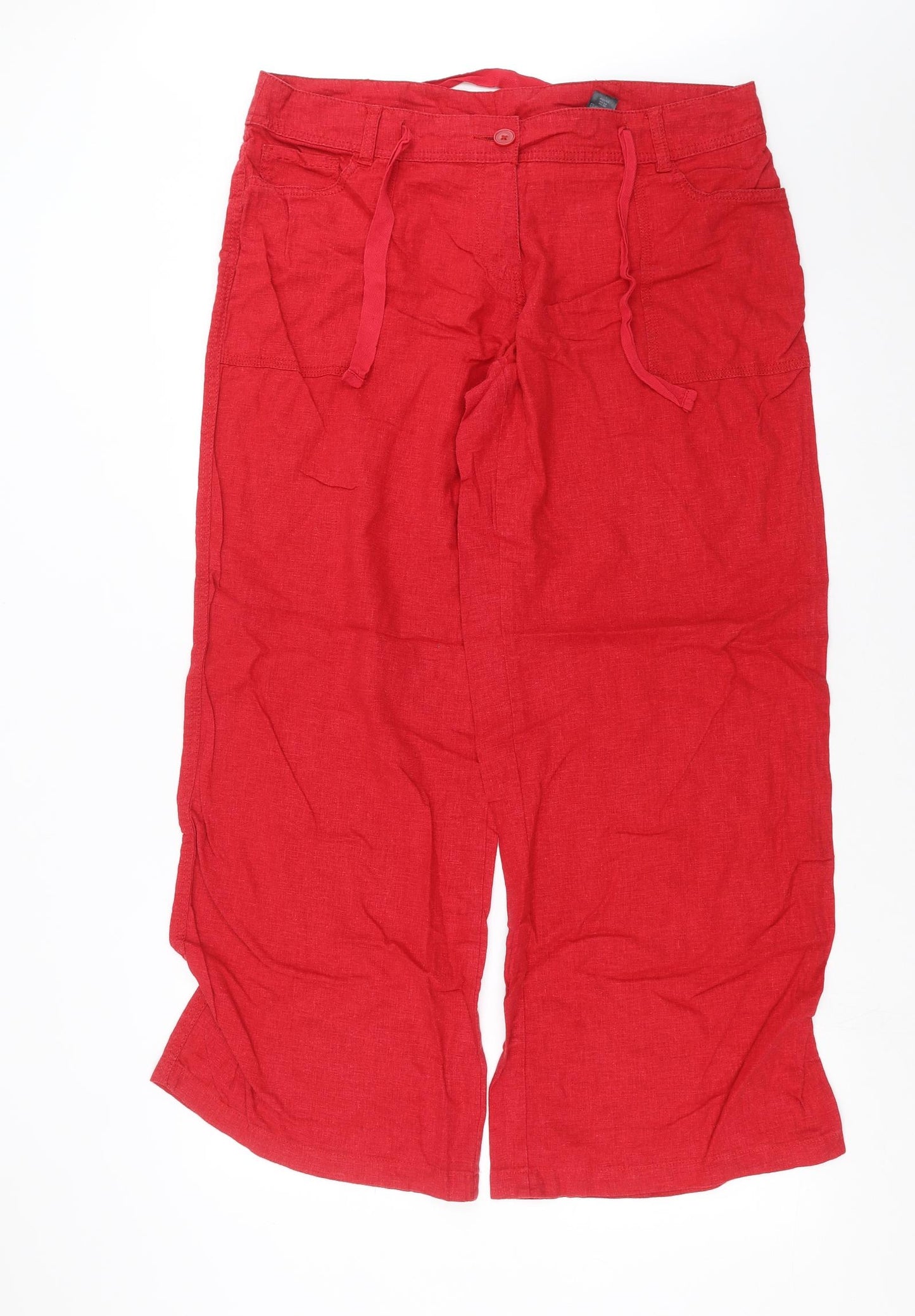 NEXT Womens Red   Trousers  Size 16 L31 in