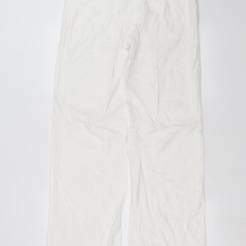 Marks and Spencer Womens White   Trousers  Size 12 L31 in