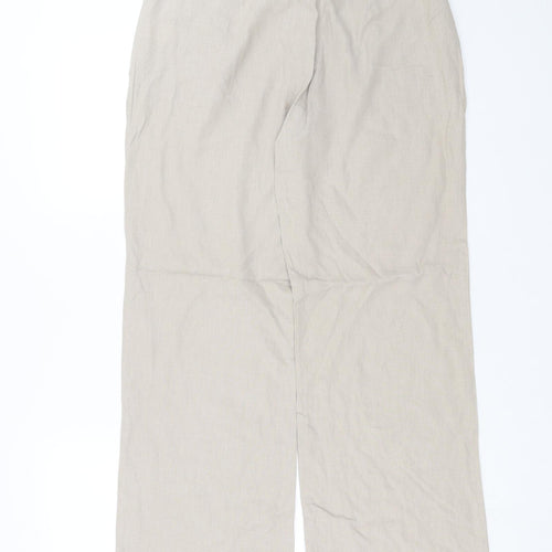 Marks and Spencer Womens Beige   Trousers  Size 10 L27 in - short Leg
