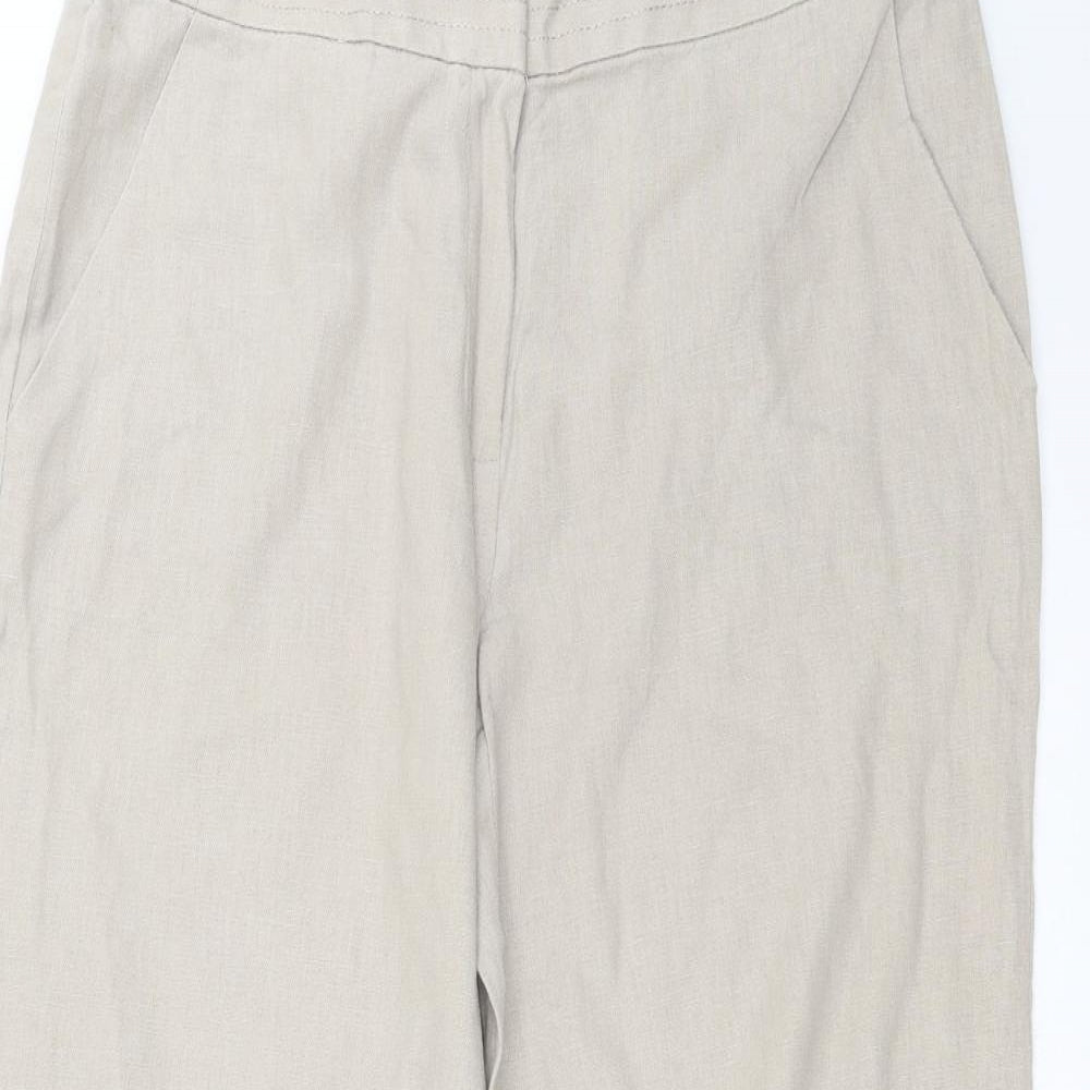 Marks and Spencer Womens Beige   Trousers  Size 10 L27 in - short Leg