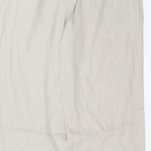 Marks and Spencer Womens Beige   Trousers  Size 10 L27 in - short Leg