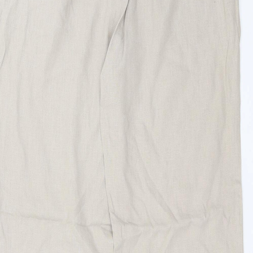 Marks and Spencer Womens Beige   Trousers  Size 10 L27 in - short Leg
