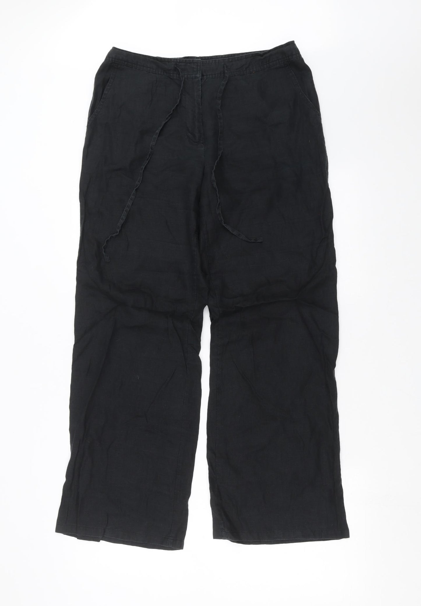 TU Womens Black   Trousers  Size 12 L29 in