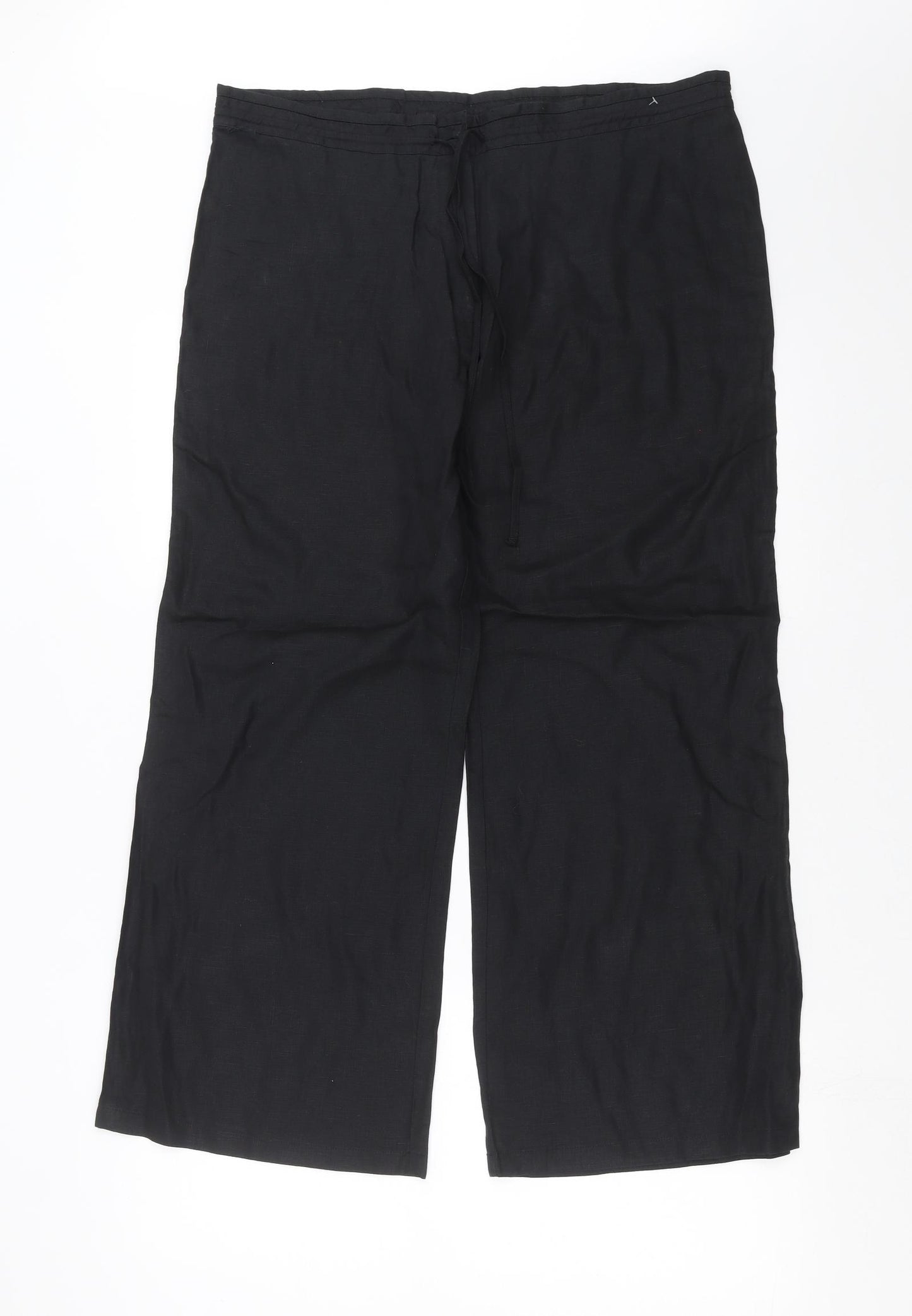 Marks and Spencer Womens Black   Trousers  Size 16 L27 in - short Leg