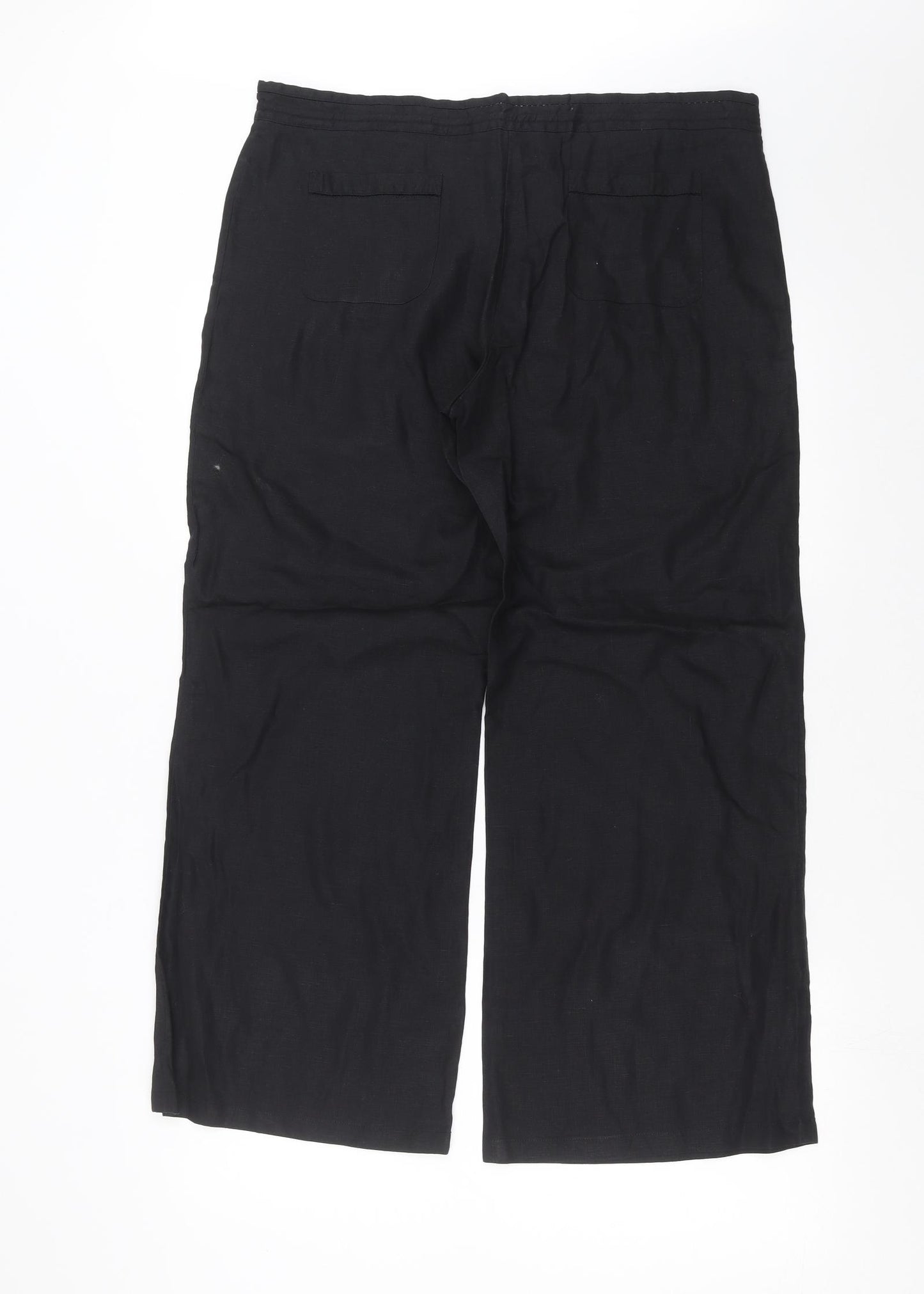 Marks and Spencer Womens Black   Trousers  Size 16 L27 in - short Leg