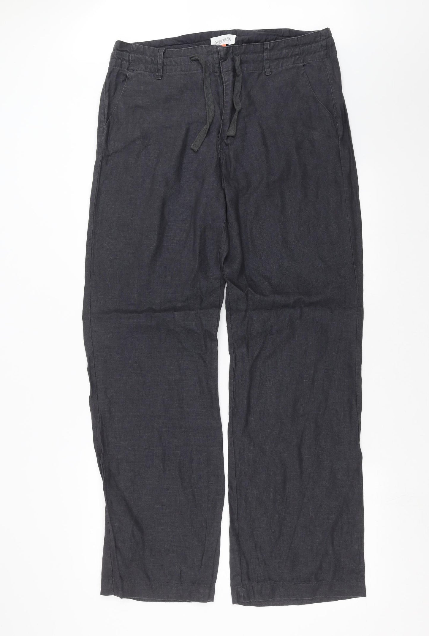 SOFT GREY Womens Grey   Trousers  Size 18 L34 in