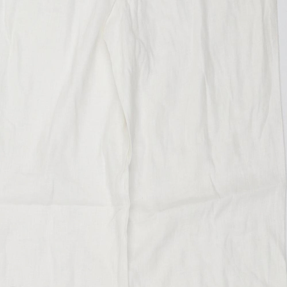 Primark Womens White   Trousers  Size 10 L31 in