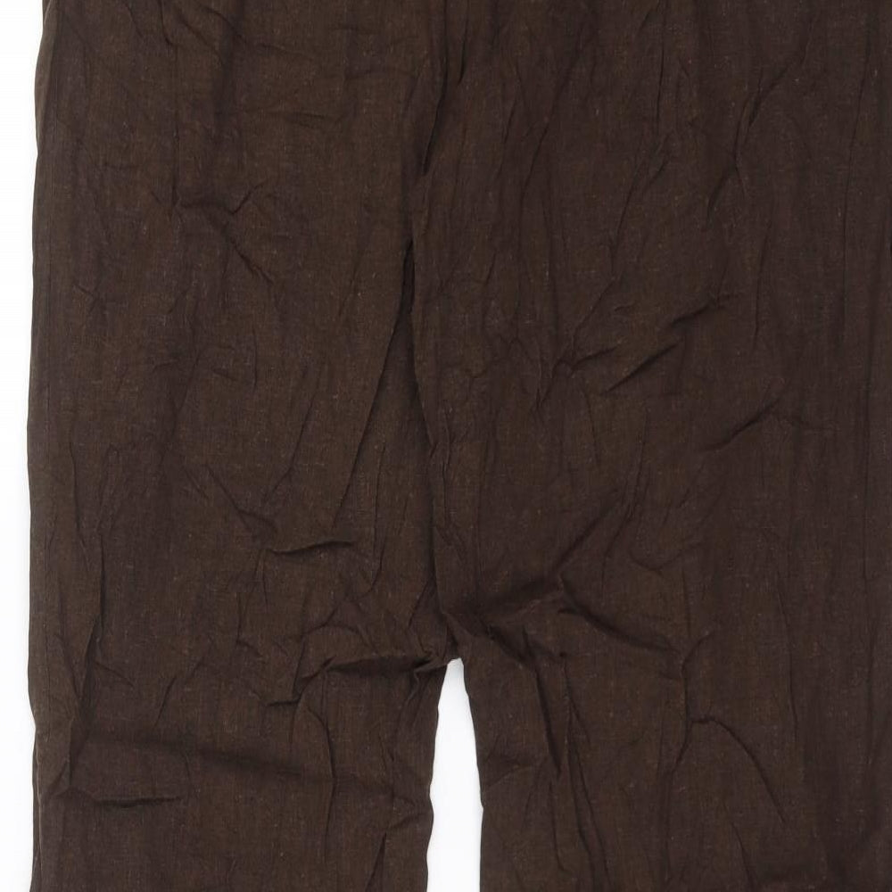 BM Womens Brown   Trousers  Size 16 L29 in