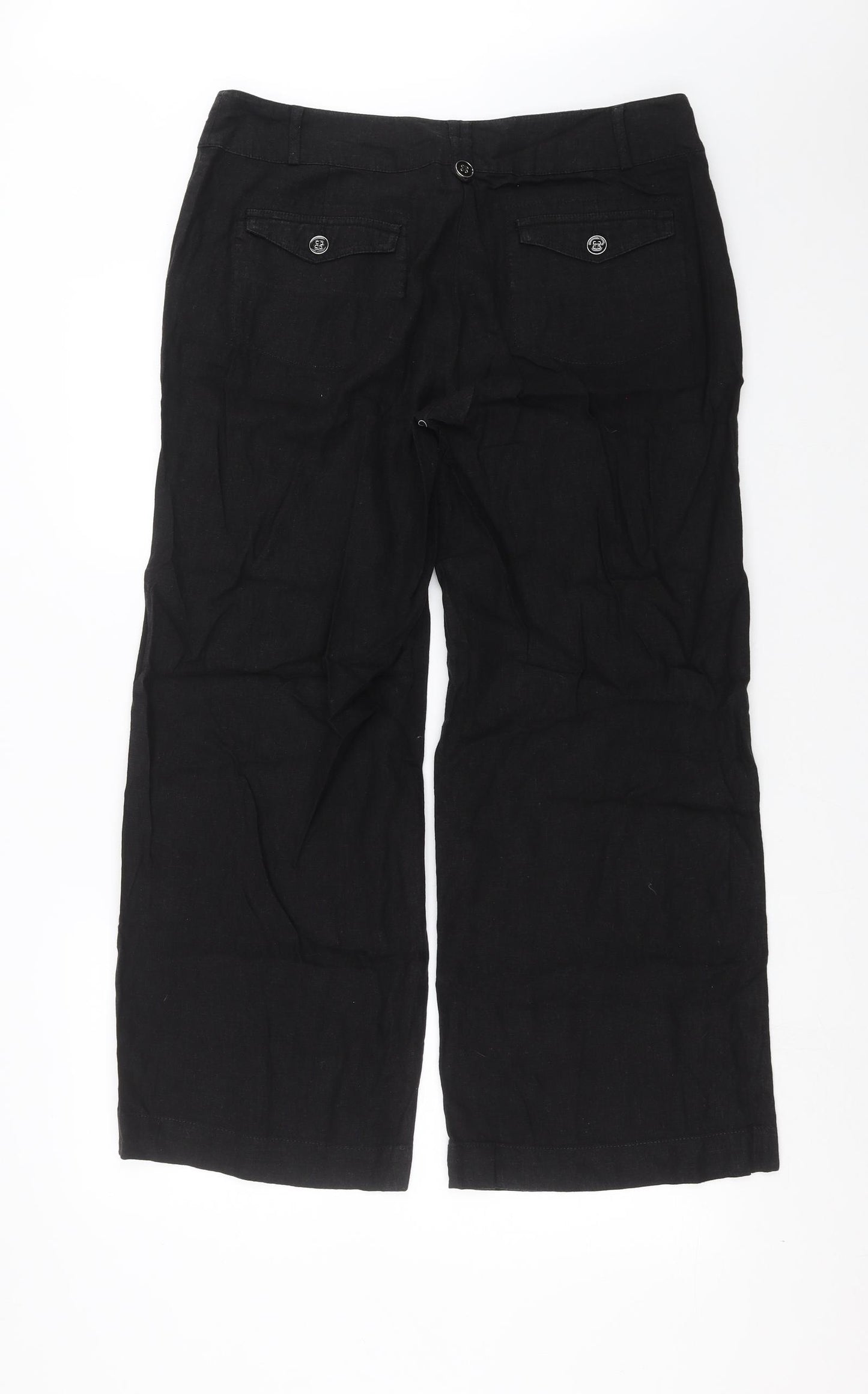 Wallis Womens Black   Trousers  Size 14 L28 in