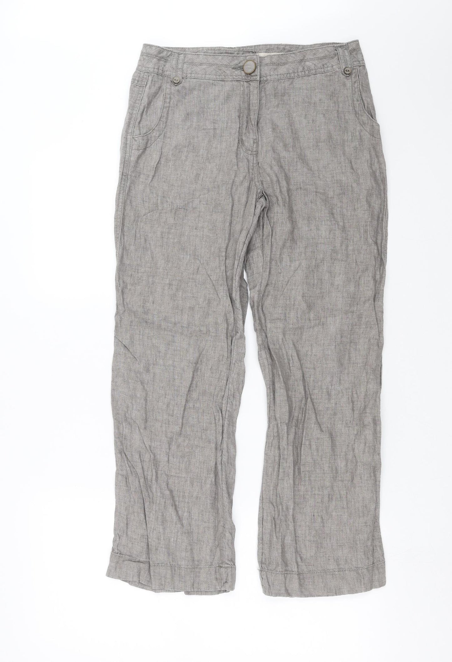 George Womens Grey   Trousers  Size 10 L27 in