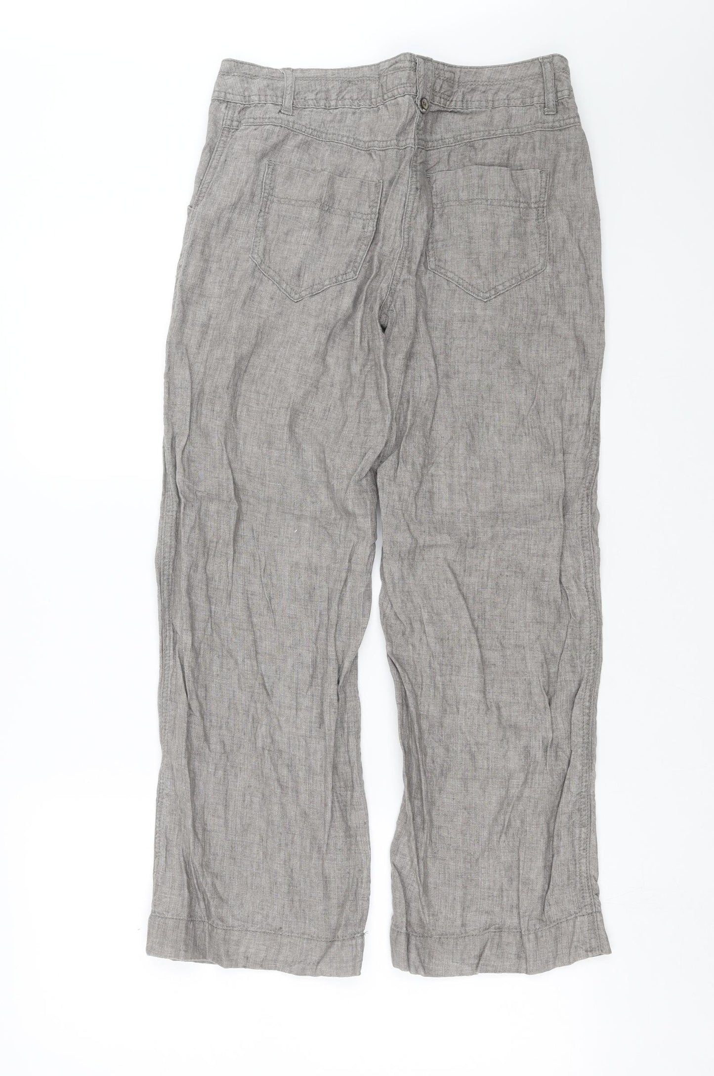 George Womens Grey   Trousers  Size 10 L27 in