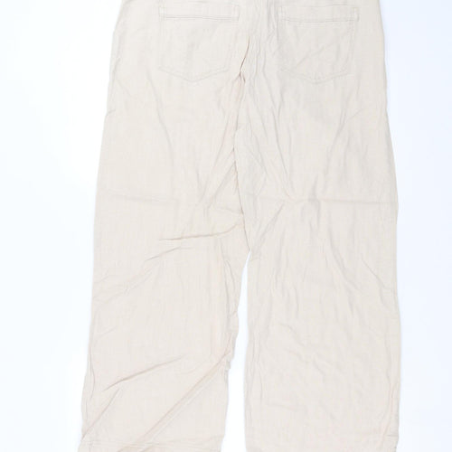 Marks and Spencer Womens Beige   Trousers  Size 14 L27 in