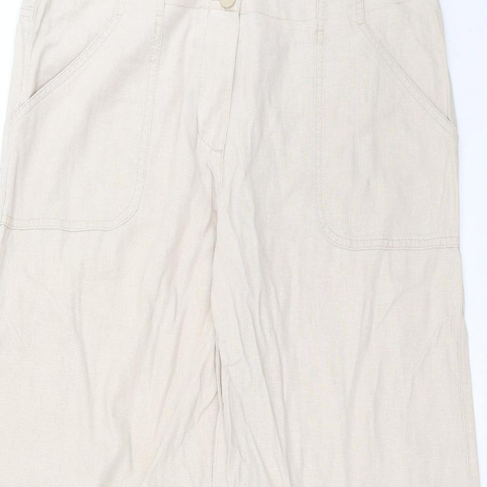 Marks and Spencer Womens Beige   Trousers  Size 14 L27 in