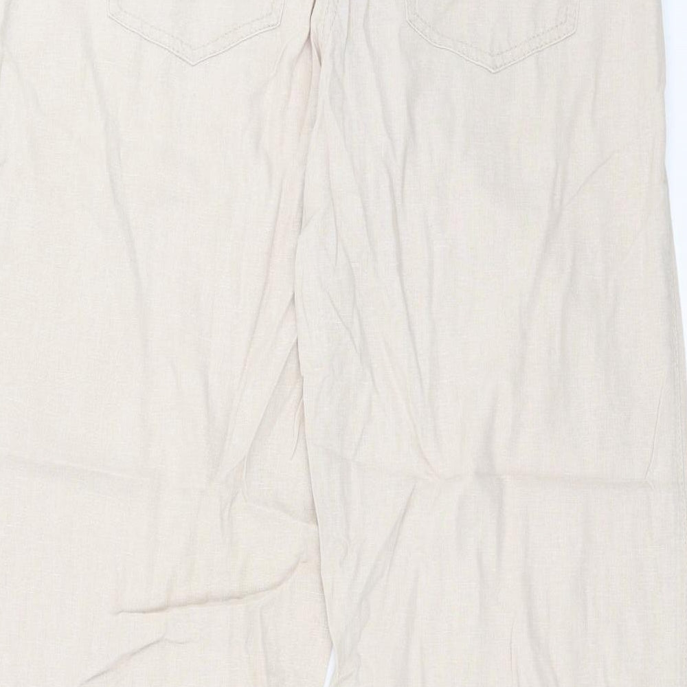 Marks and Spencer Womens Beige   Trousers  Size 14 L27 in