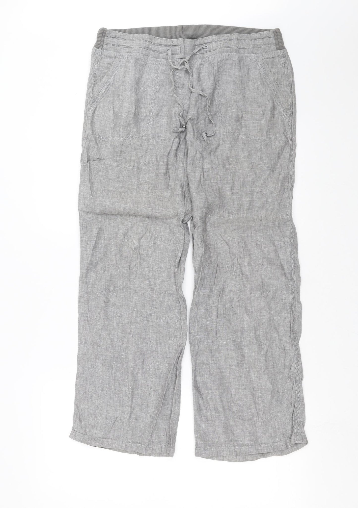 Marks and Spencer Womens Grey   Trousers  Size 12 L28 in