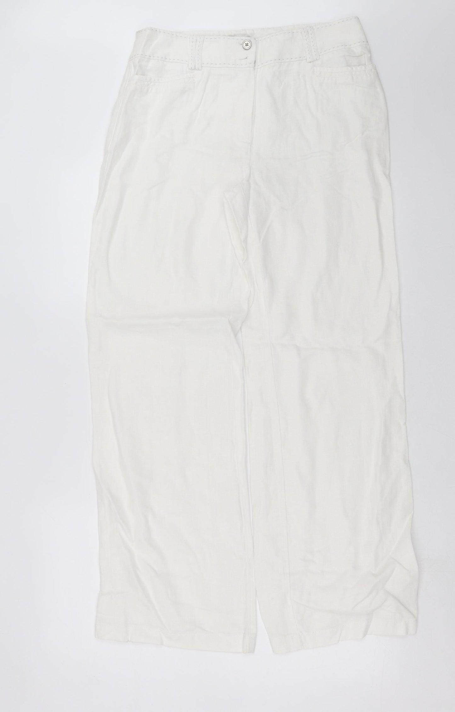 Marks and Spencer Womens White   Trousers   L30 in