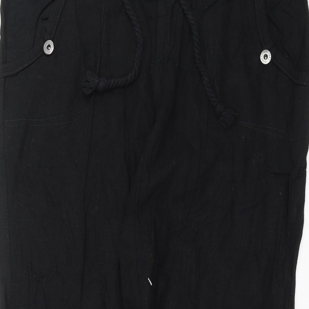 Preworn Womens Black   Trousers  Size 14 L28 in